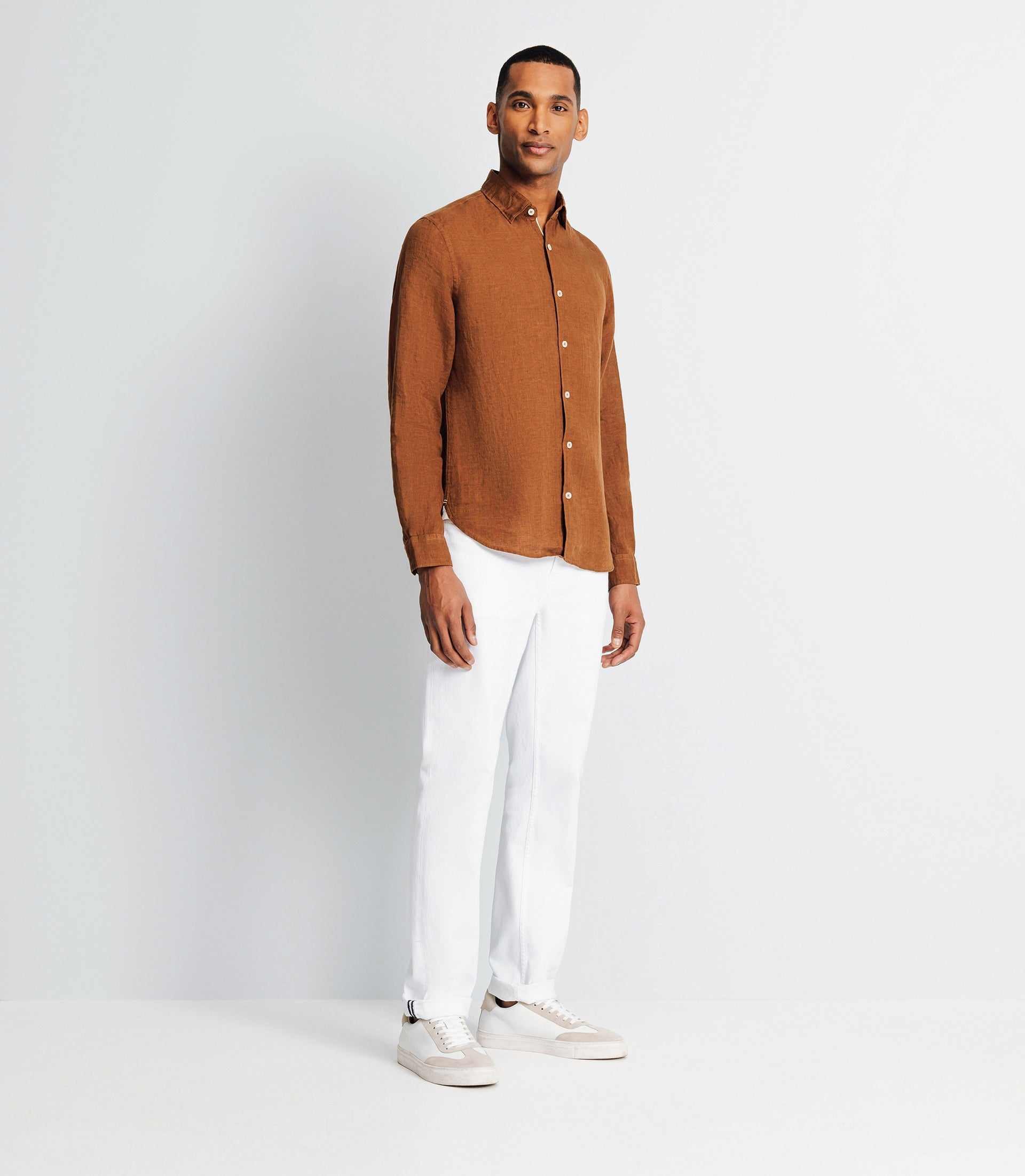 Chemise casual en lin truffe CHEMISE CASUAL Izac Chemise Ville Pantalon Casual Pull Chemise Casual Cravate