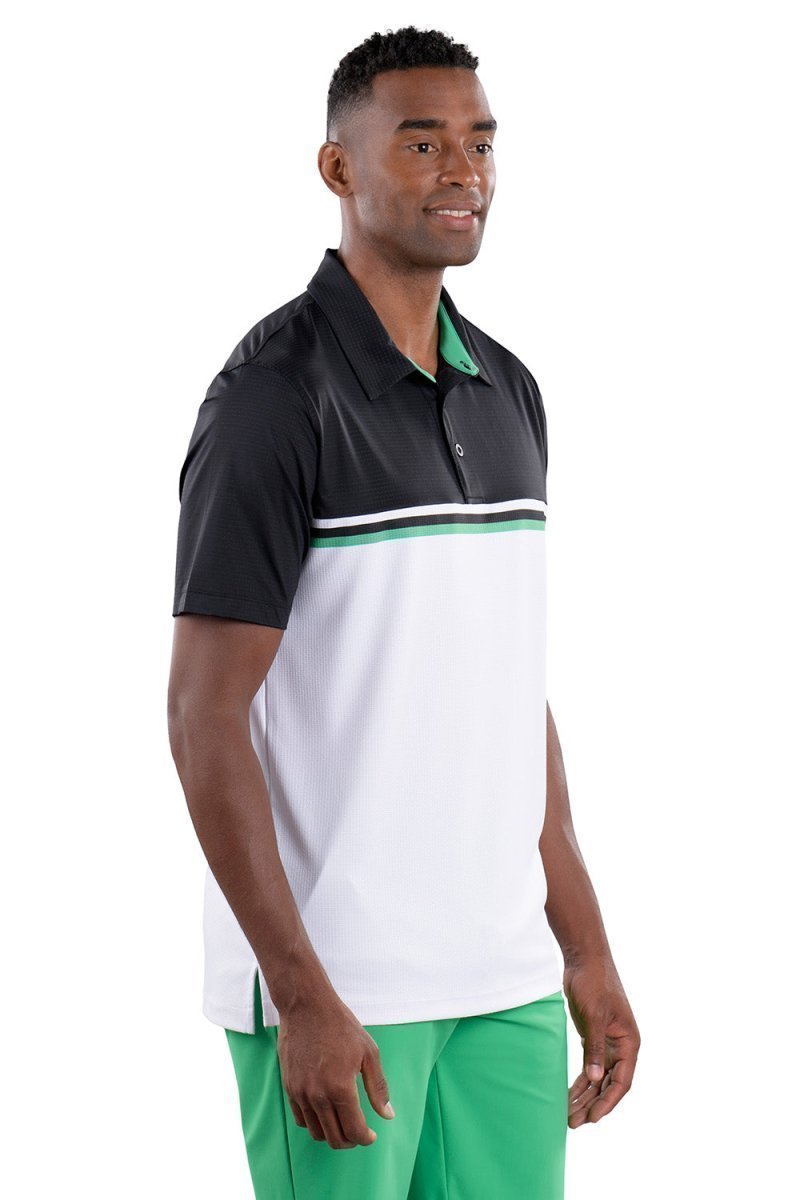 Alex 2 Color Black/White Polo