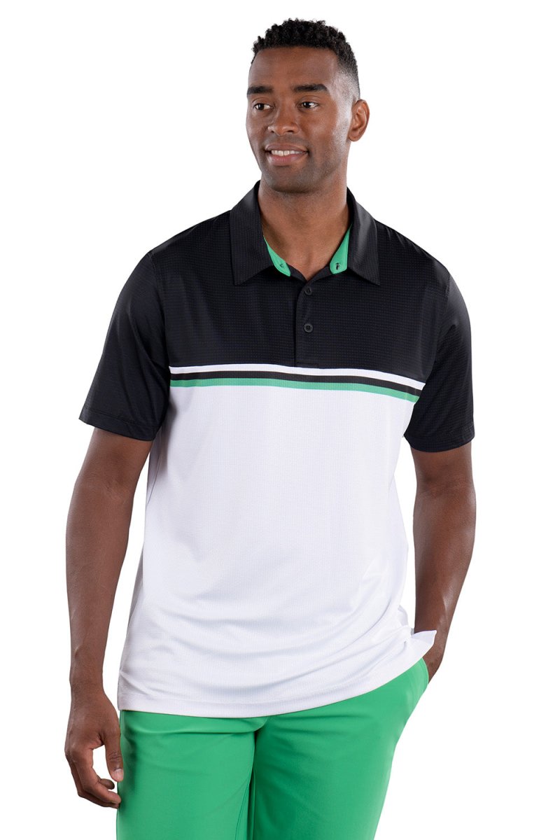 Alex 2 Color Black/White Polo