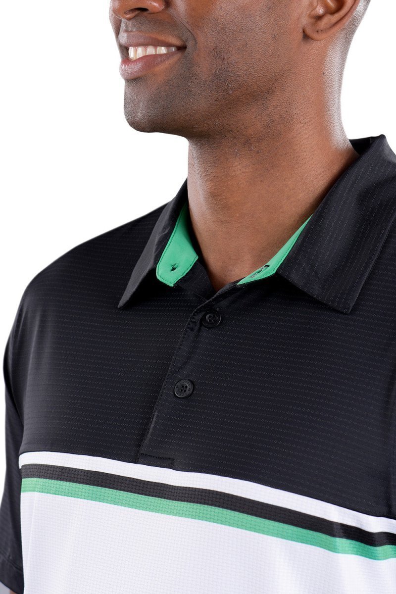 Alex 2 Color Black/White Polo