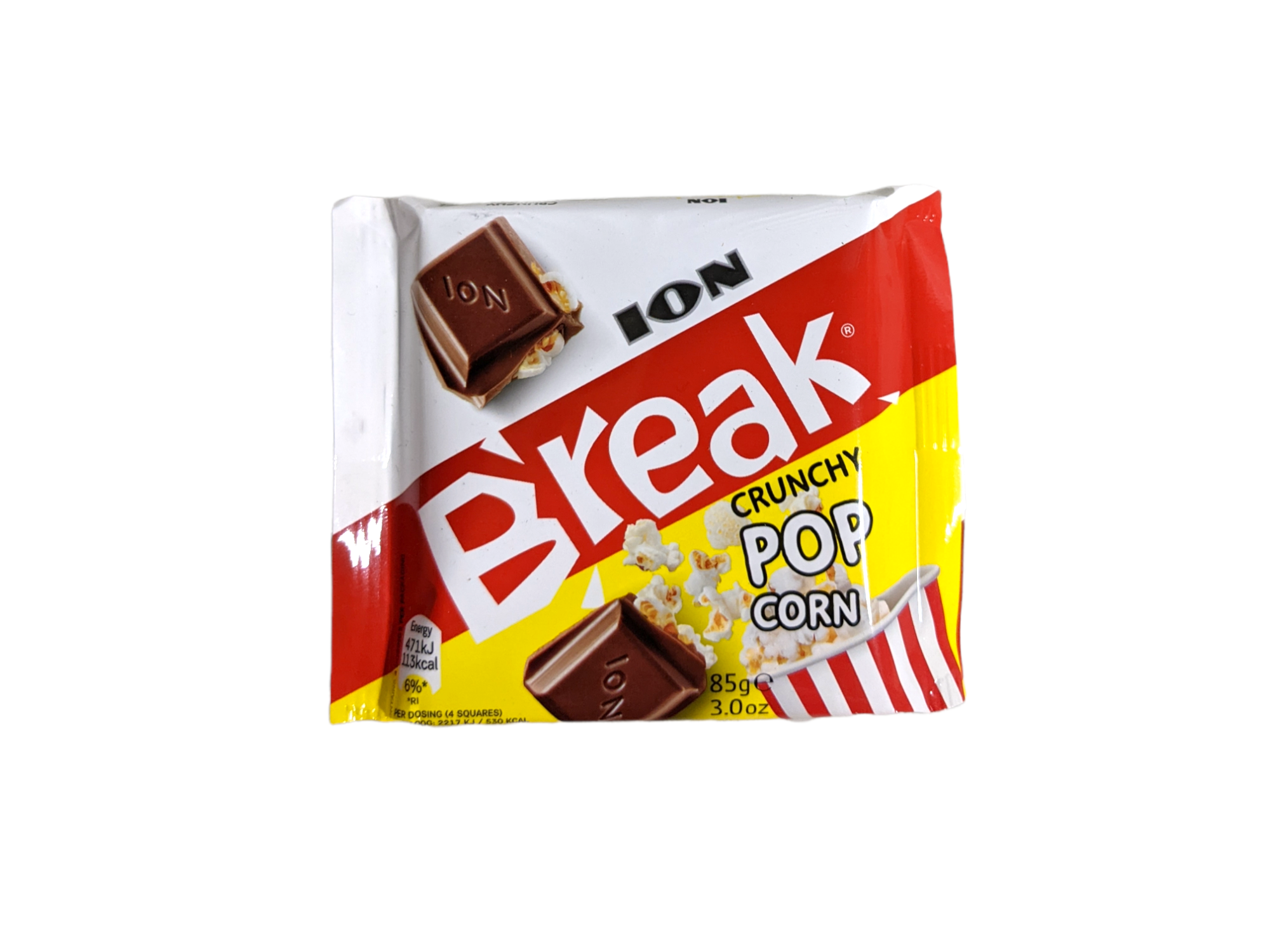 Ion Break Milk Chocolate with pop corn 3oz