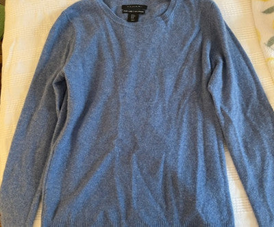 cashmere sweater with wrinkles