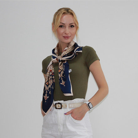 knotted style silk scarf