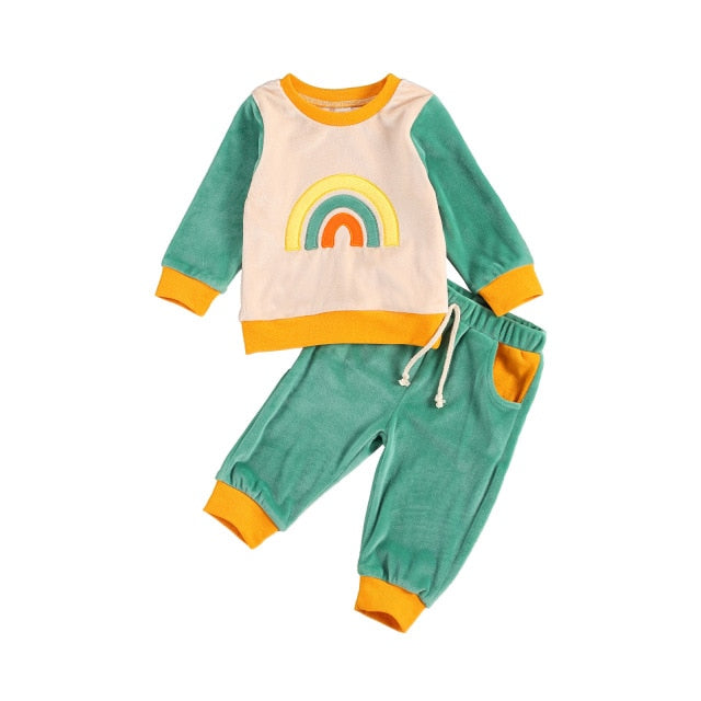 Rainbow Sweatshirt Set