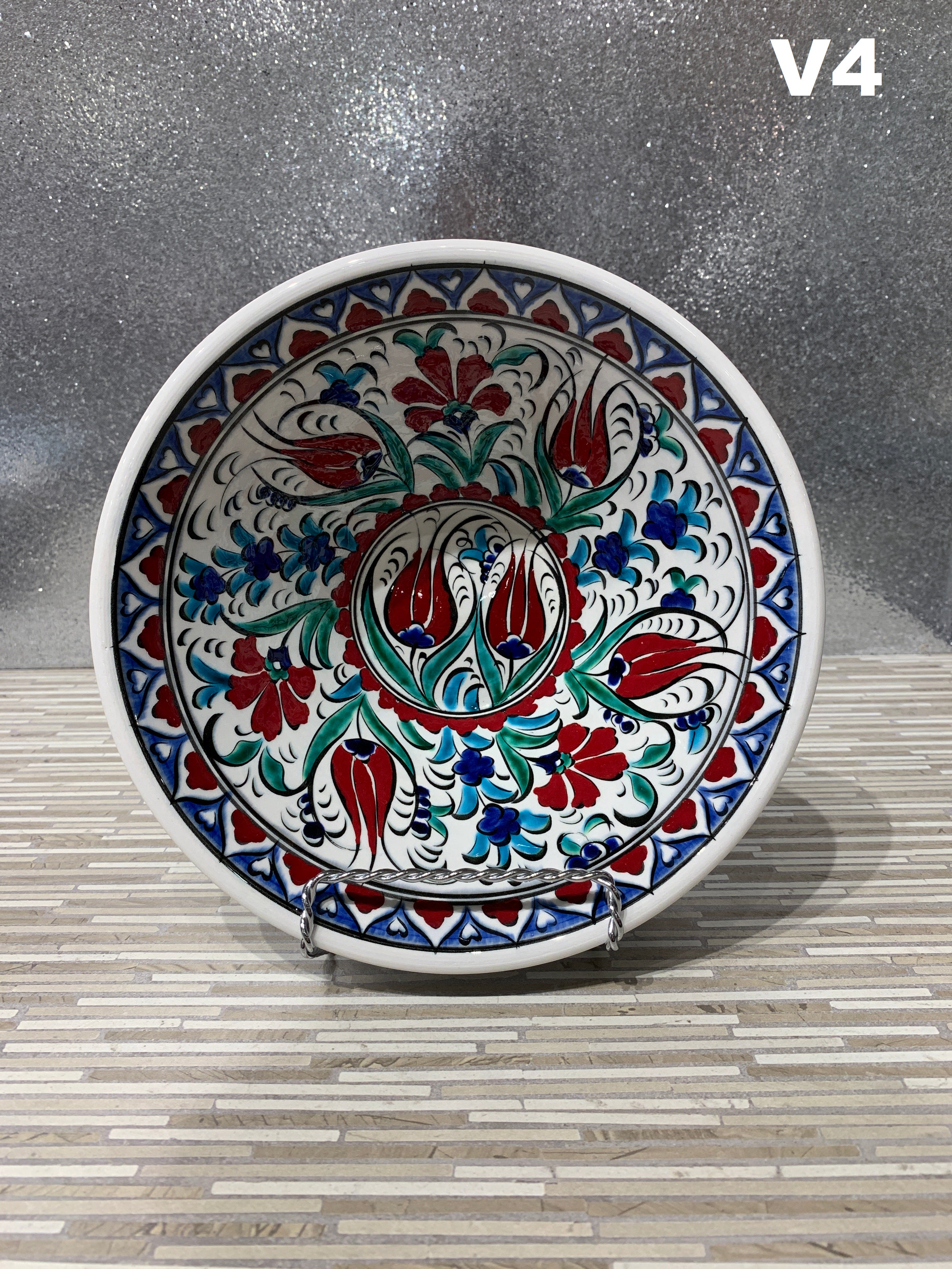 Handmade Ceramic V-Shaped Bowl
