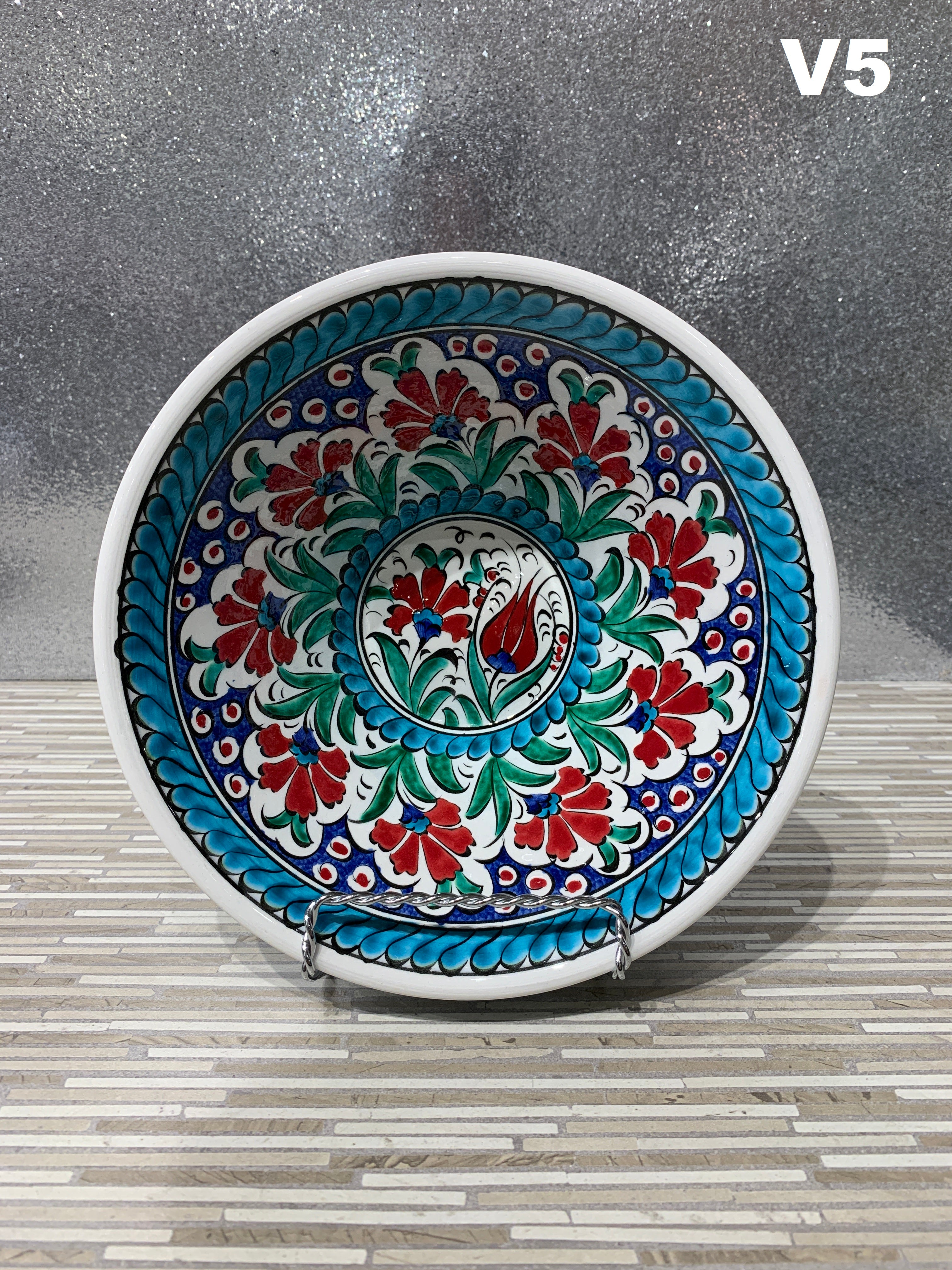 Handmade Ceramic V-Shaped Bowl