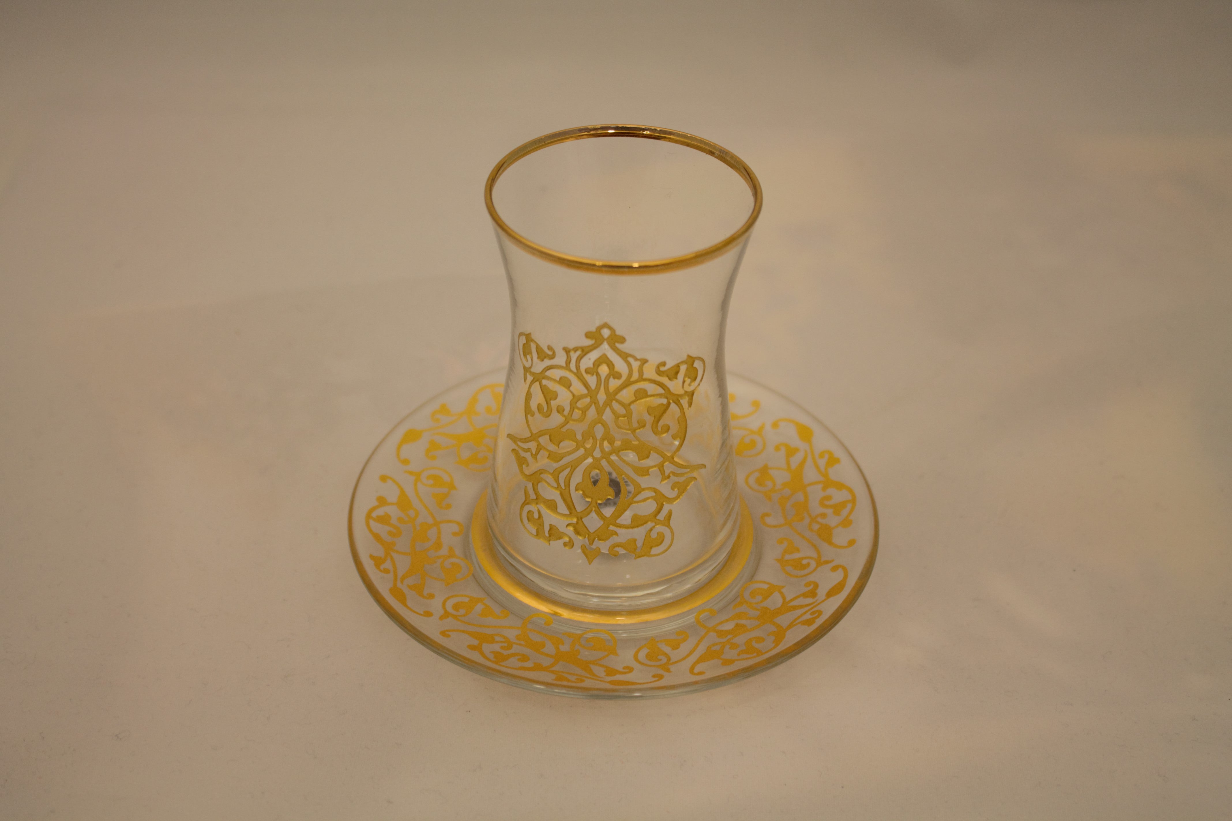 Abka Tea Set, Tea Set, Glass Set, Gold Drinking Set, Turkish Tea Set, Handcrafted