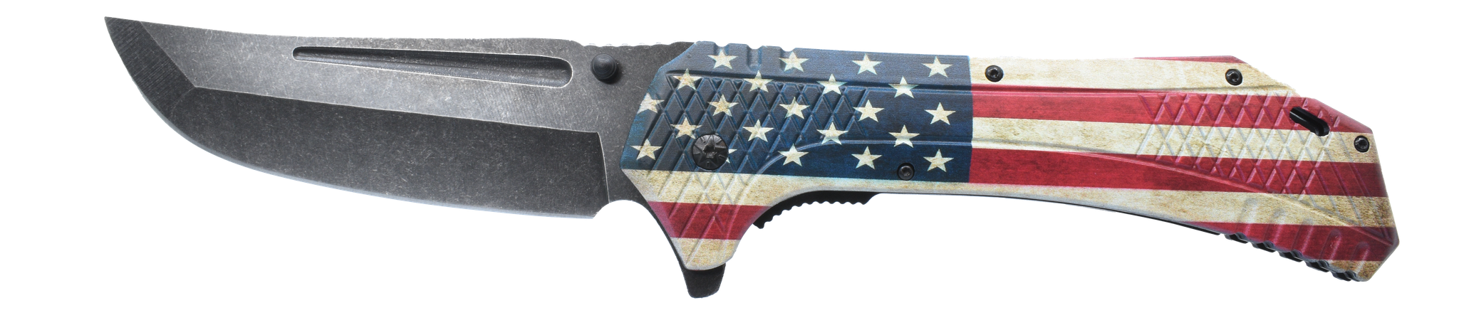 American Flag Spring Assisted Knife 12.25 Inches