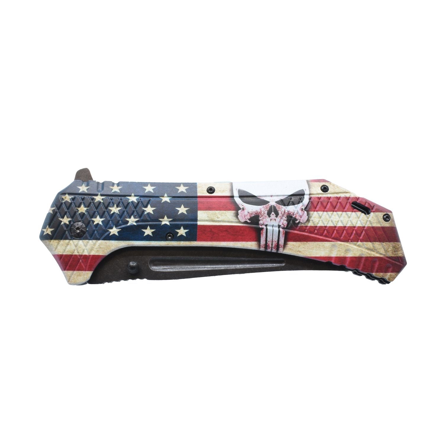 American Flag Spring Assisted Knife 12.25 Inches