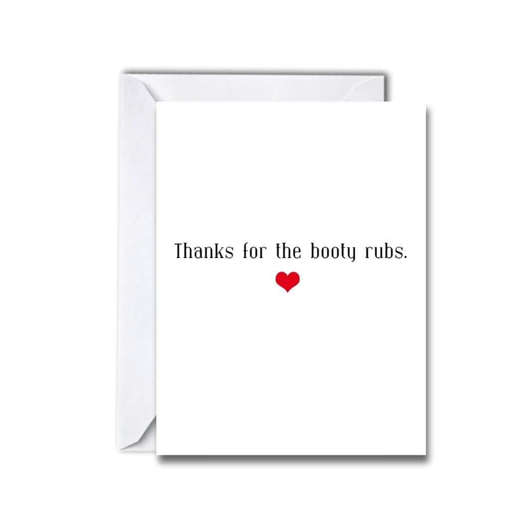 Booty Rubs Greeting Card