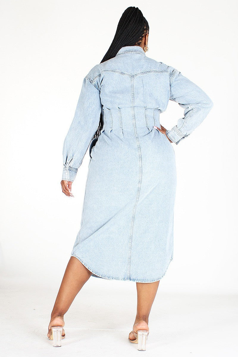 Denim Long Sleeve Mid Length D