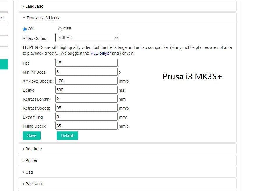 Beagle camera for Prusa i3 MK3S+ 3d printer