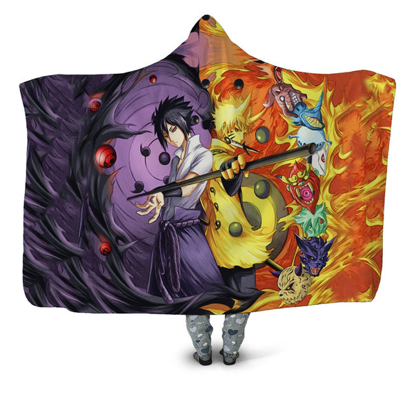 Naruto hooded blanket