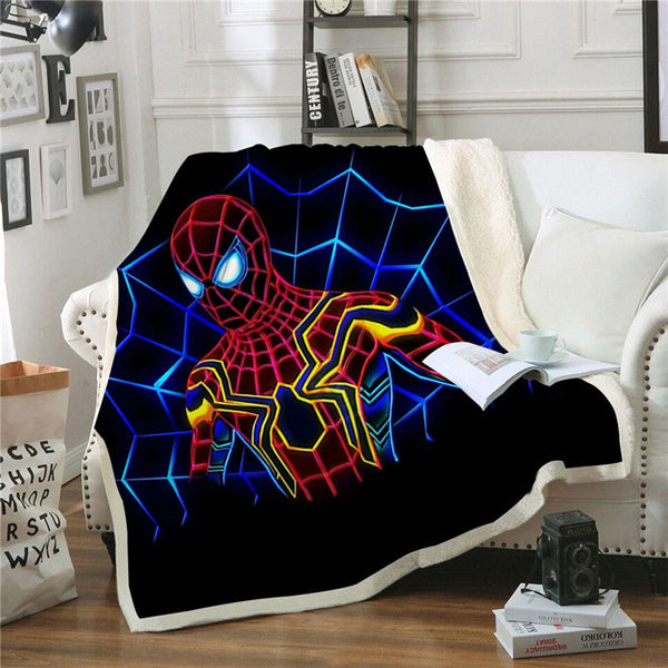 Spiderman-Throw-Blanket