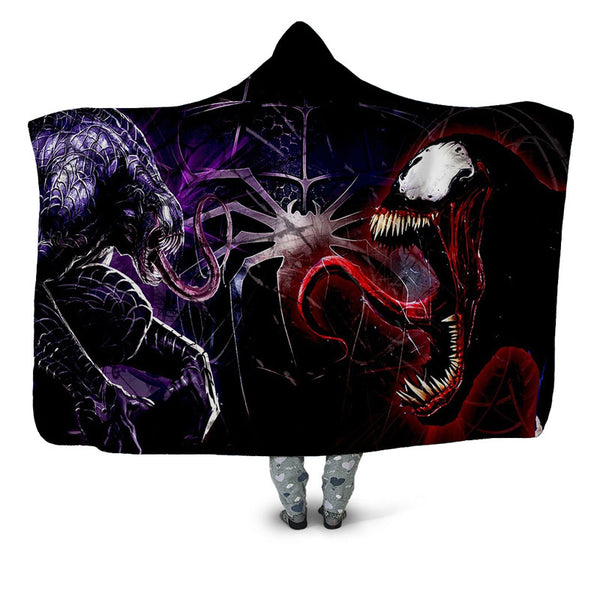spiderman hooded blanket