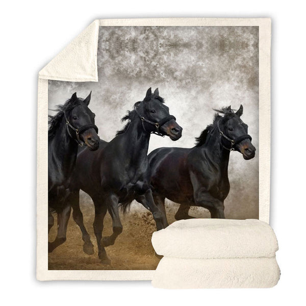 horse throw blanket