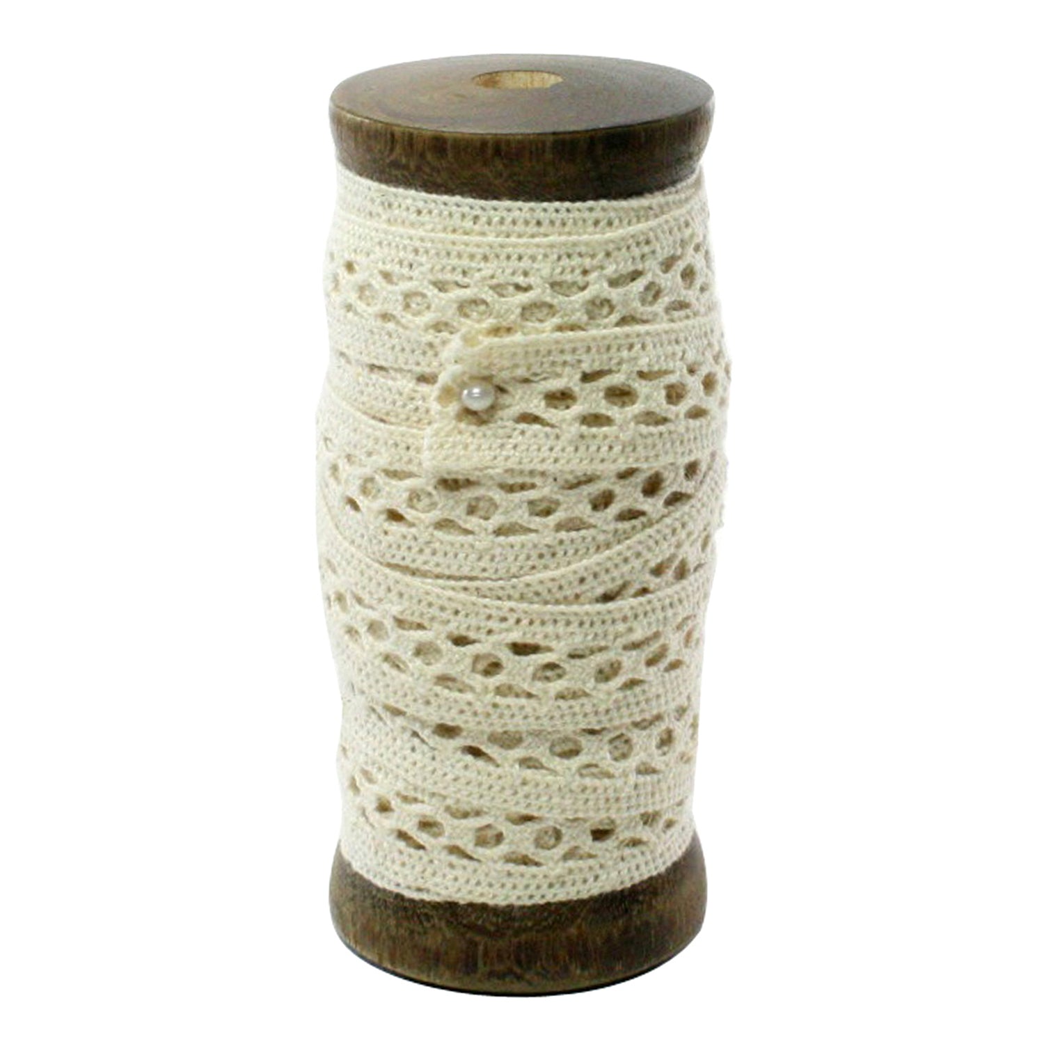 Lace Ribbon on Wooden Spool