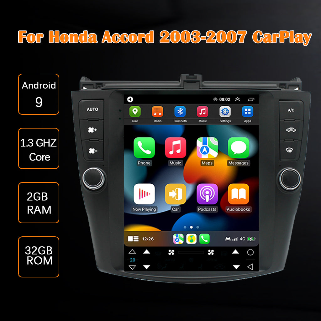 Binize Vertical Aftermarket Apple CarPlay for Honda Accord 0307