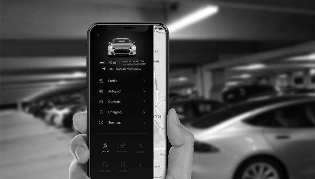 Tesla phone BT car key