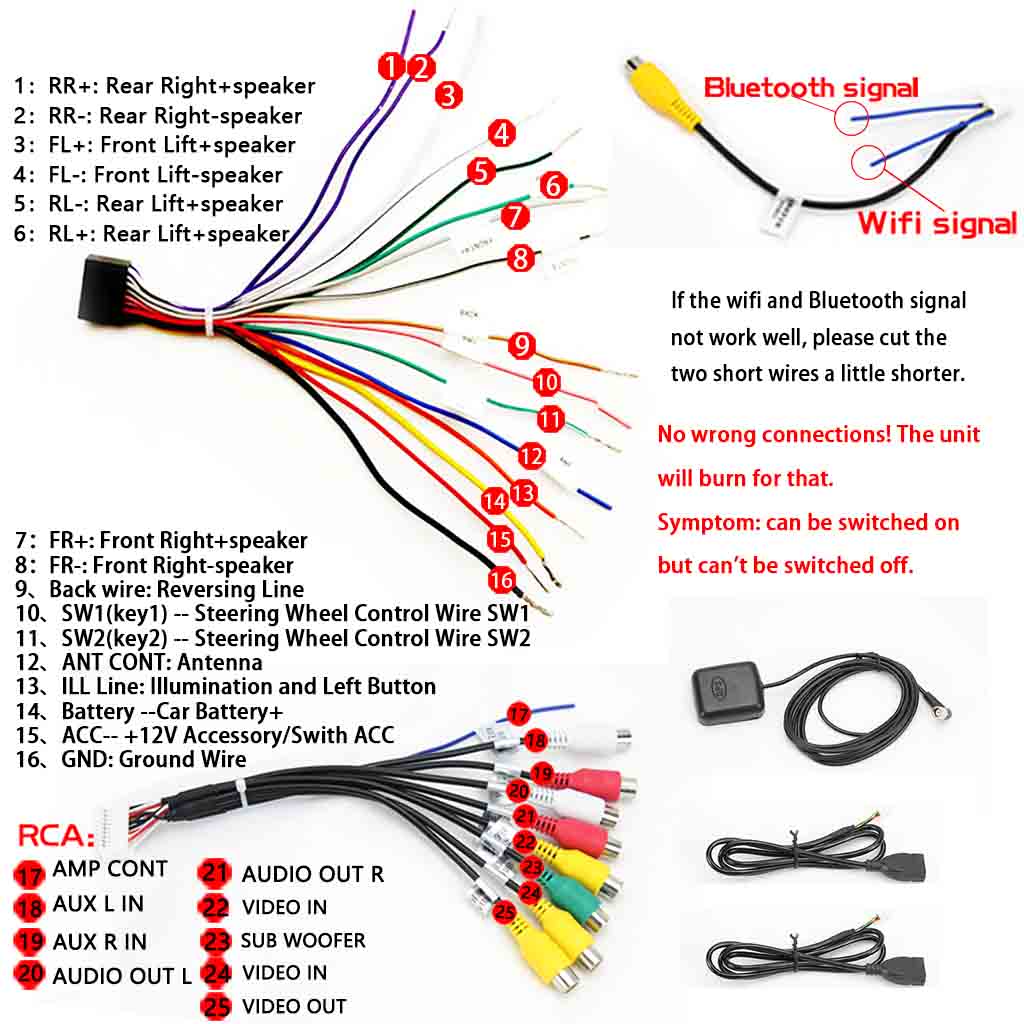 car radio wire harness