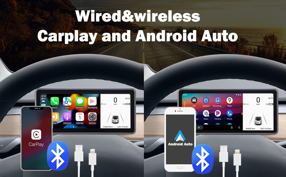 wireless and wired CarPlay & Android Auto