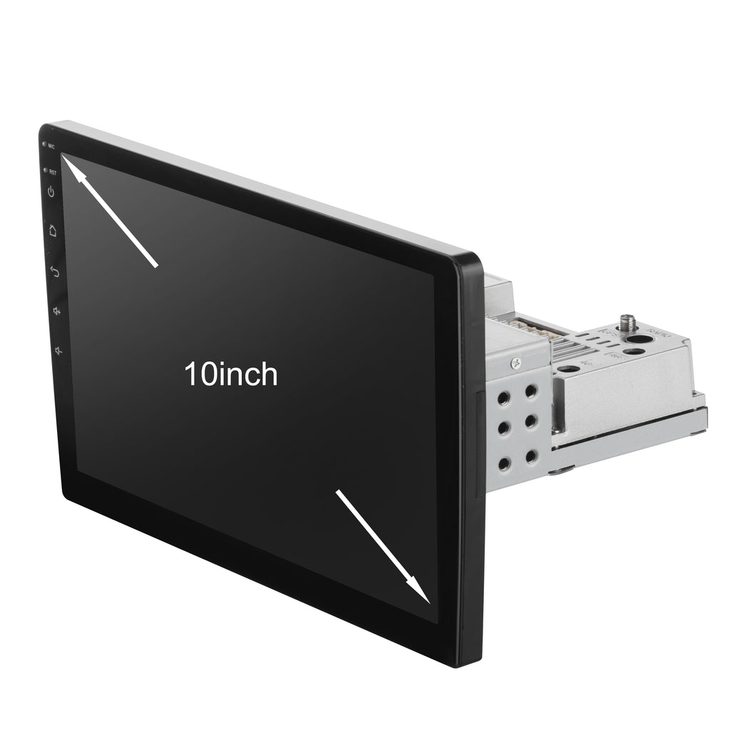 10 Inch Touch Screen 1 Din Single DIN Car Stereo Radio, GPS, Android 9