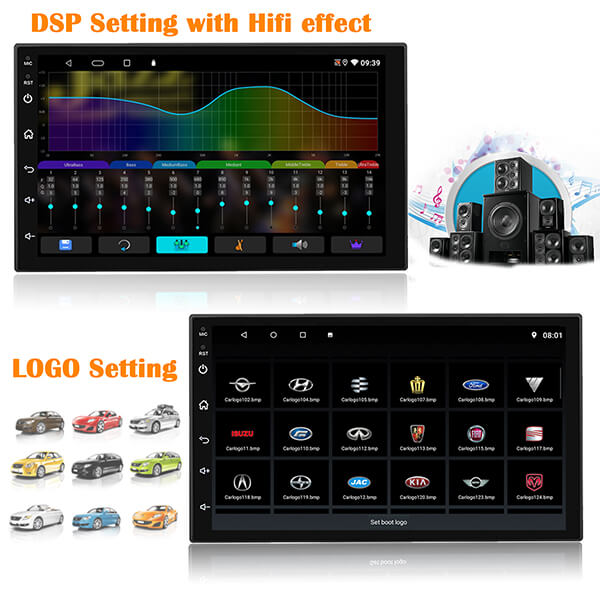 hifi dsp and car logo