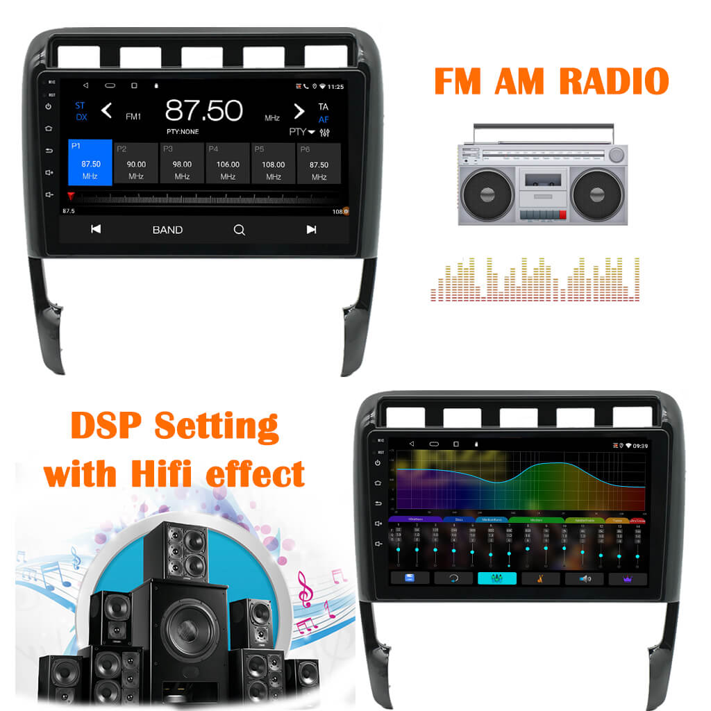 Porsche Cayenne FM&AM +DSP EQ