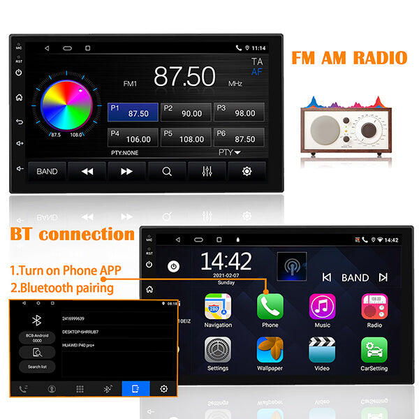 bluetooth and FM & AM