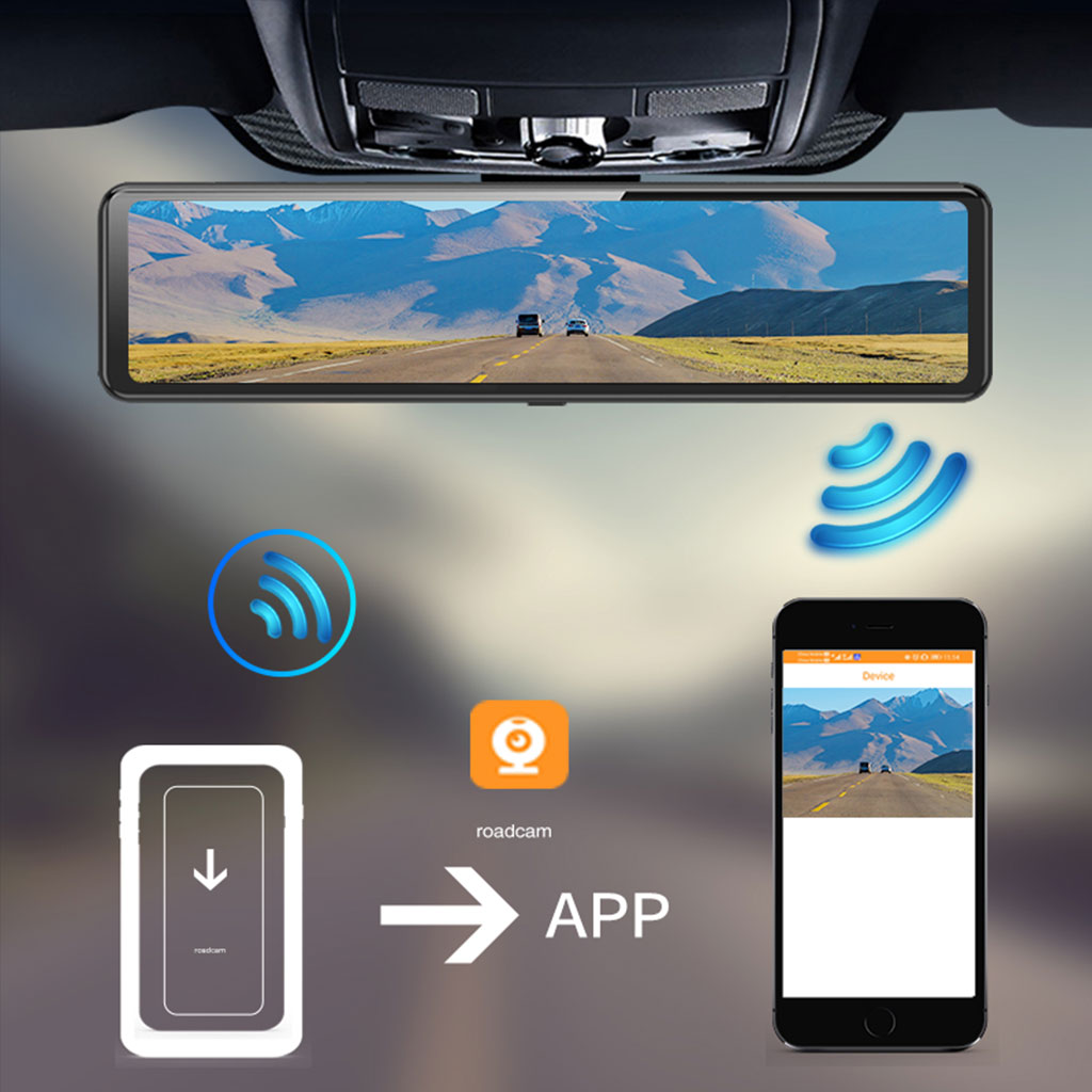 rearview mirror dash cam