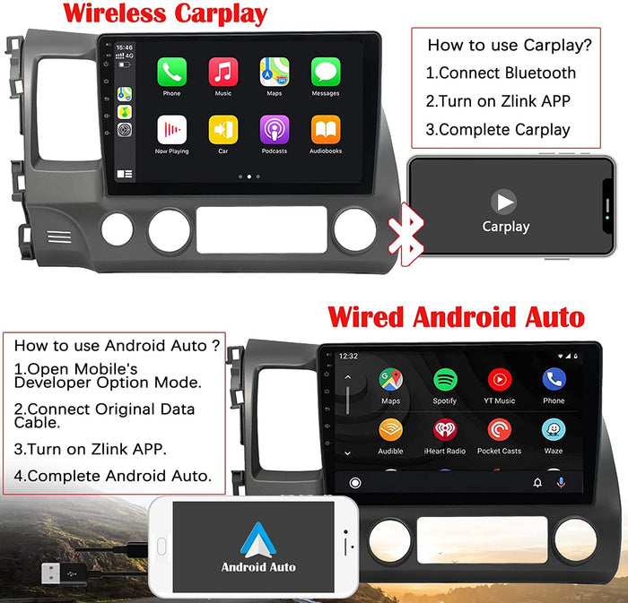 2006-2011 honda civic carplay & android auto