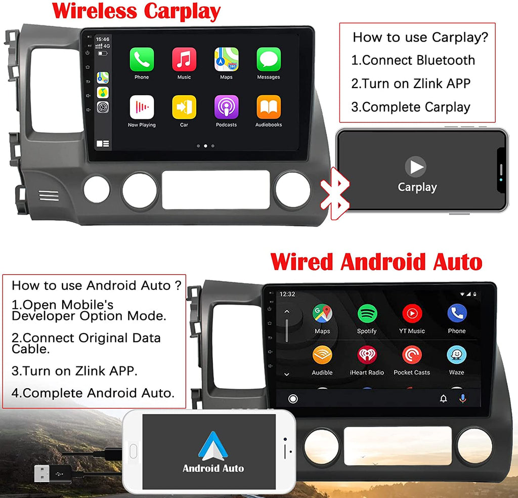 2006-2011 honda civic carplay & android auto