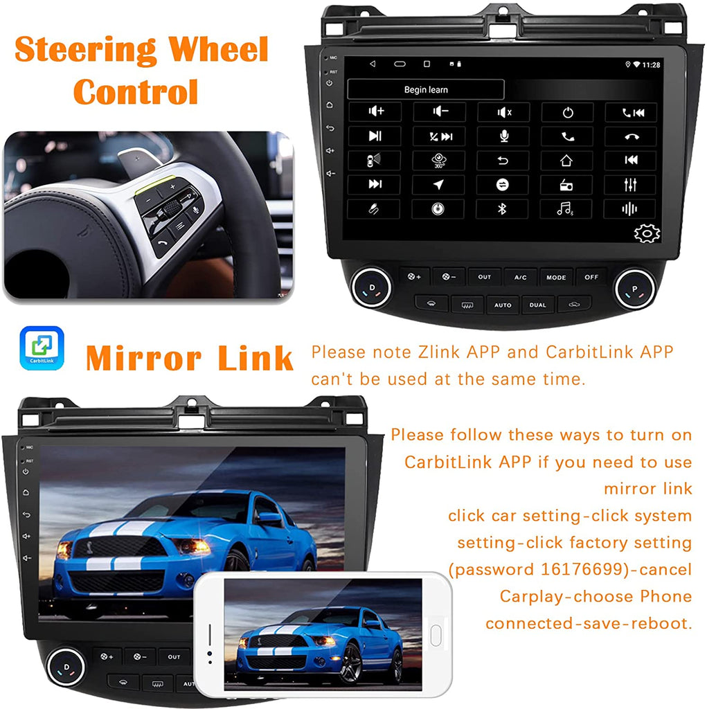 honda accord SW control & mirrorlink