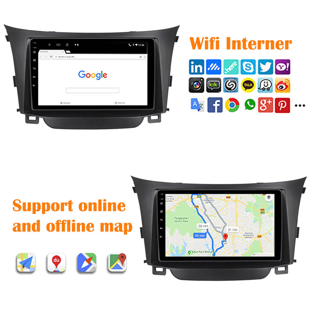 apple carplay aftermarket for Hyundai Elantra I30 GT