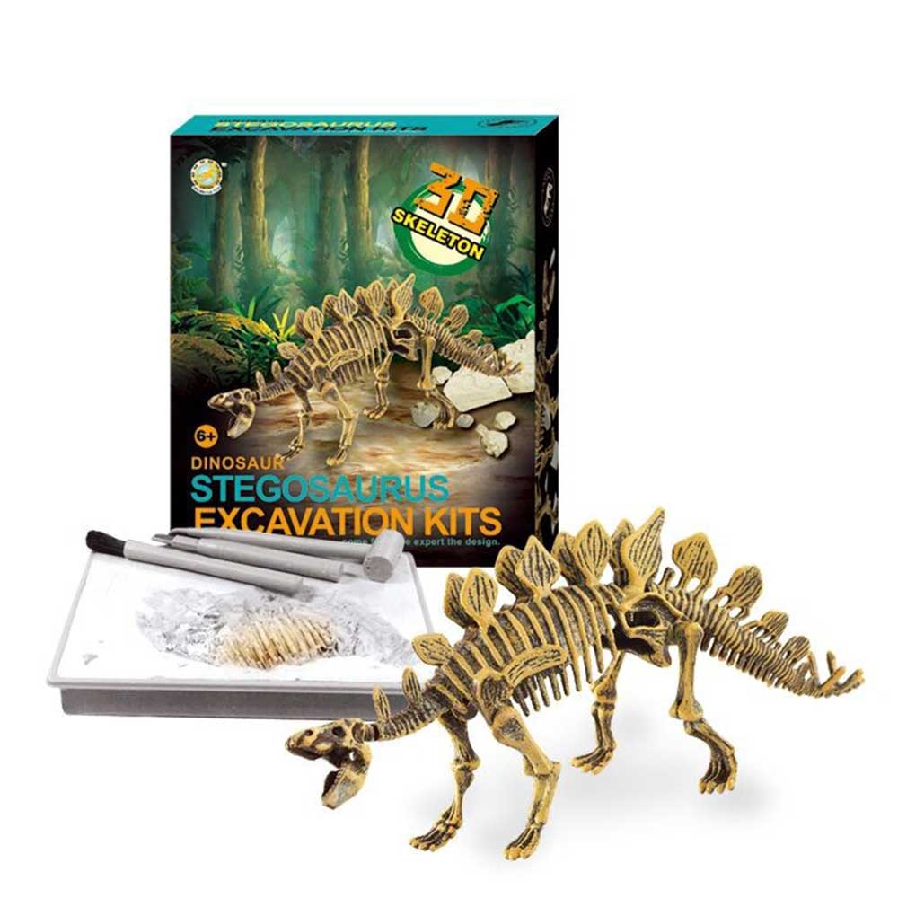 Dinosaur Skeleton Fossil Excavation Kit | Stegosaurus