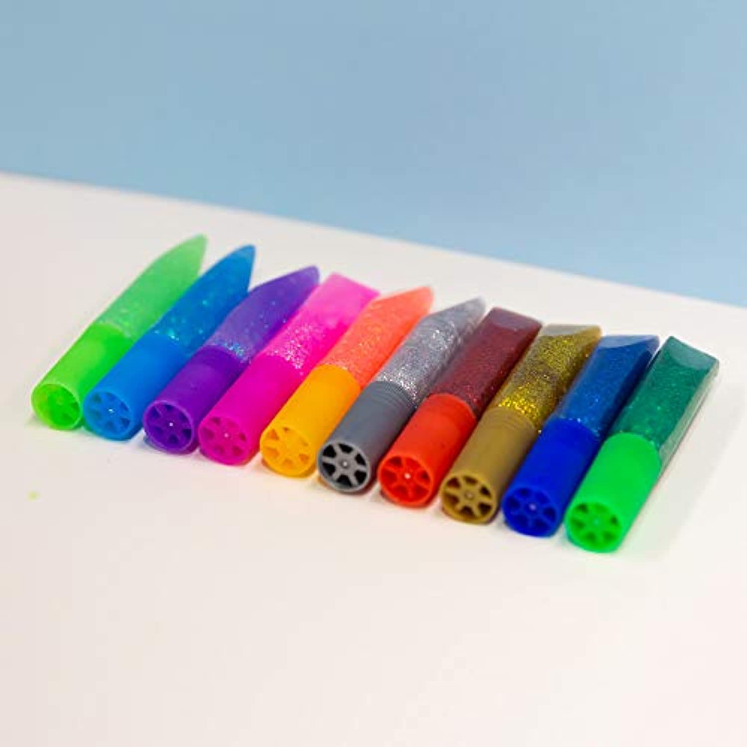 Assorted Color Mini Color Glitter Glue, Washable Glowing Non-Toxic | 0.20 FL oz (6ml)
