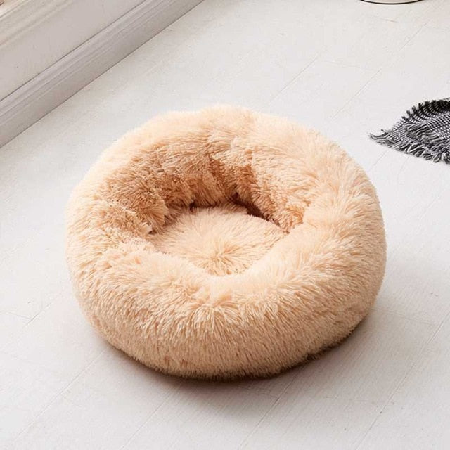 Fluffy Plush Cat Bed House Deep Sleeping