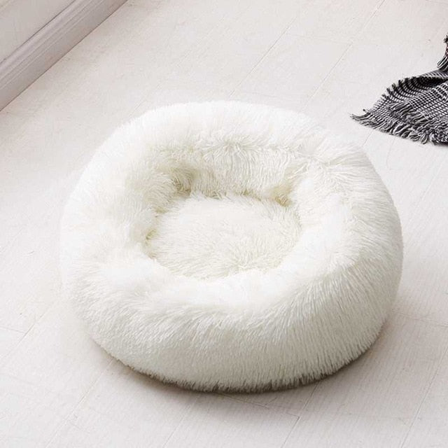 Fluffy Plush Cat Bed House Deep Sleeping