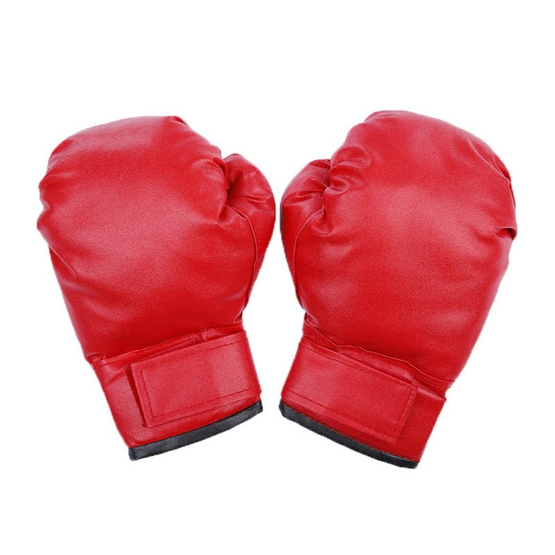 1PC Adult Boxing Gloves Solid Color PU