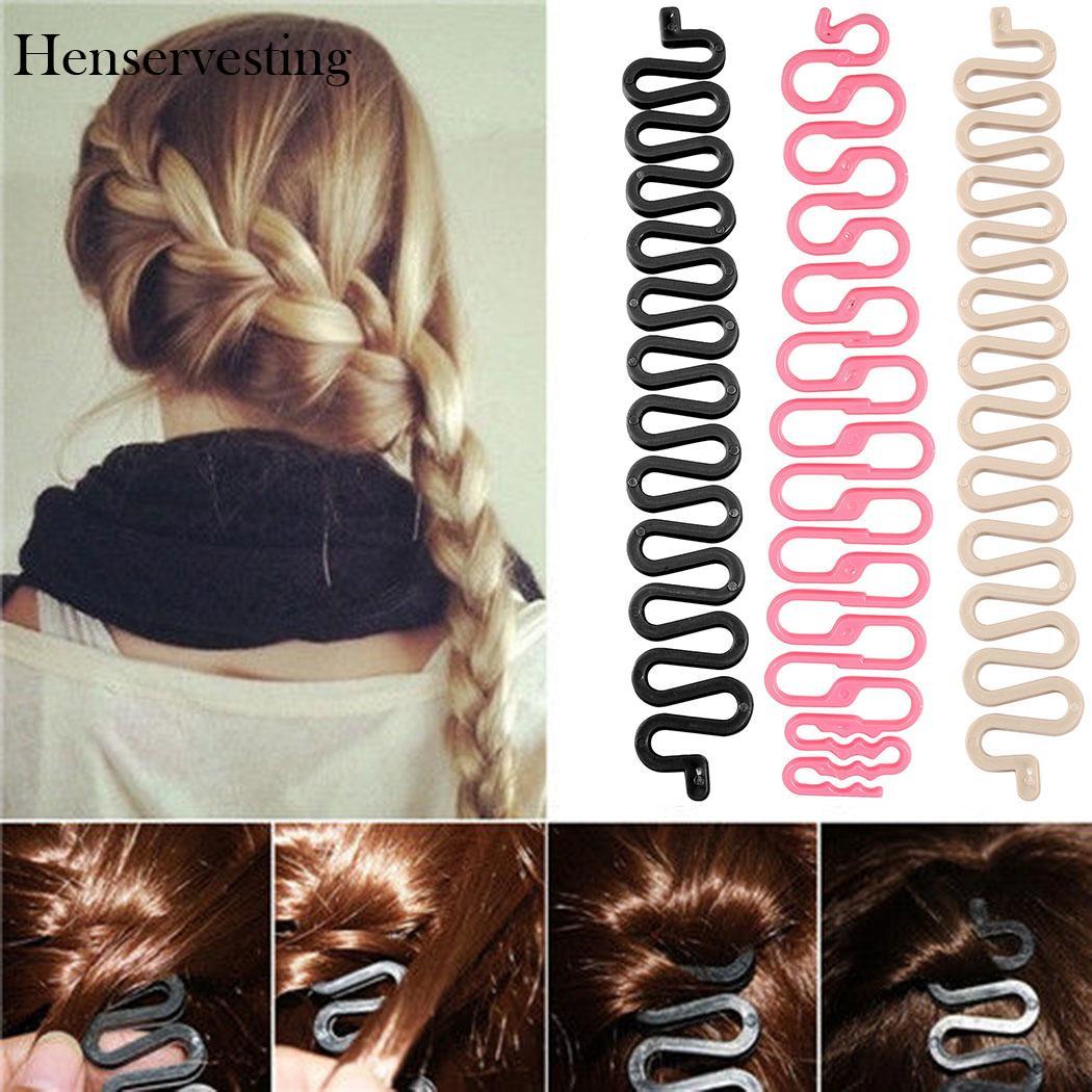 New Fashion Female Hair Styling Clip Stick Bun Braid Tool DIY Weave Braider Roller Hair Twist Styling Beauty Make Up Accessories