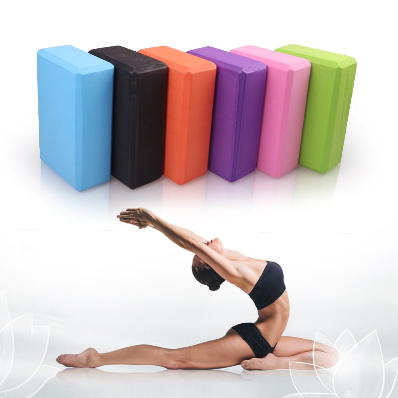 EVA Yoga Block Set Pilates Brick Fitness Belt Set for Exercise Workout Fitness Training Block Brick Stretching Belt Yoga Bolster