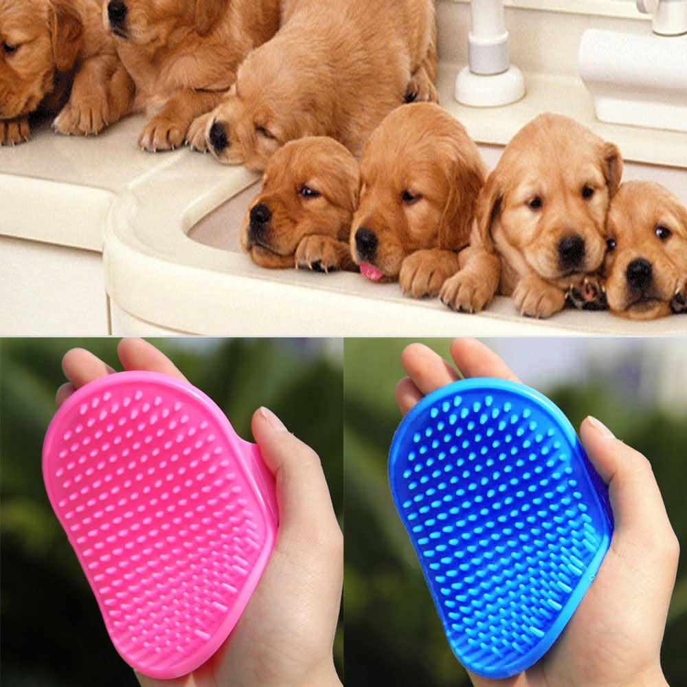 Pet Dog Cat Bath Brush Comb Rubber