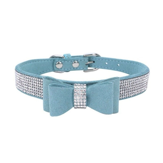 Pet Dog Collar Harnesses Full Rhinestone