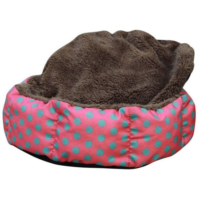 Colorful Leopard Print Pet Cat Bed