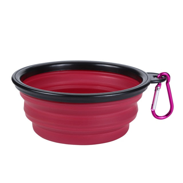 Dog Cat Pet Travel Bowl Silicone