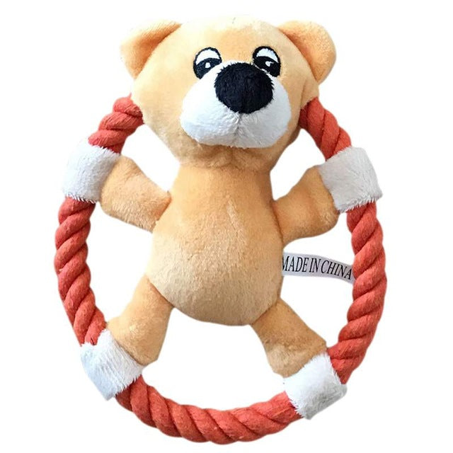 Cute Gnawing Dog Plush Pet Toys Durable