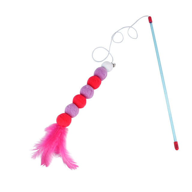 Kitten Cat Toy Interactive Soft Feather And Bell