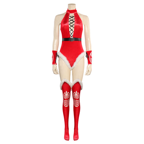 Game Mortal Kombat Kitada Red Sexy Lingerie Christmas Cosplay Costume Outfits Halloween Carnival Suit-Coshduk