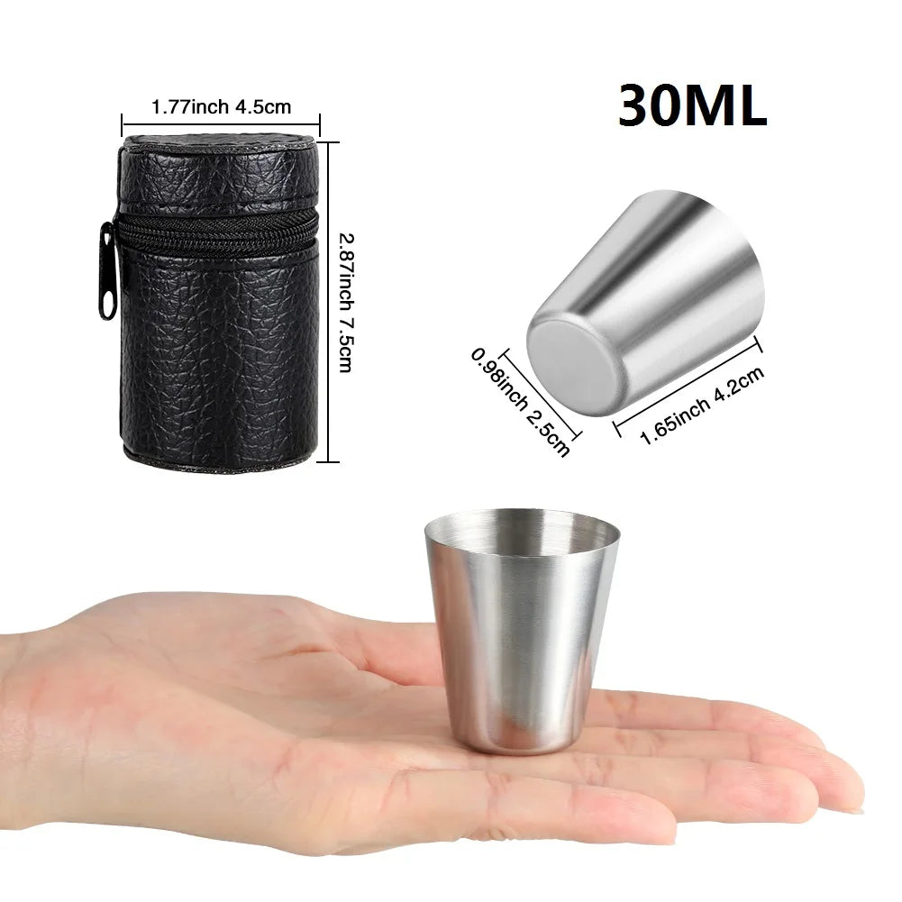 Stainless Steel Cups Set