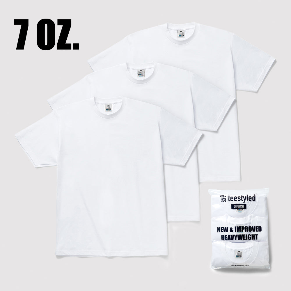 3-PACK | 7 OZ. PRO WEIGHT T-SHIRTS